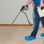 prespraying carpet with hydroforce sprayer
